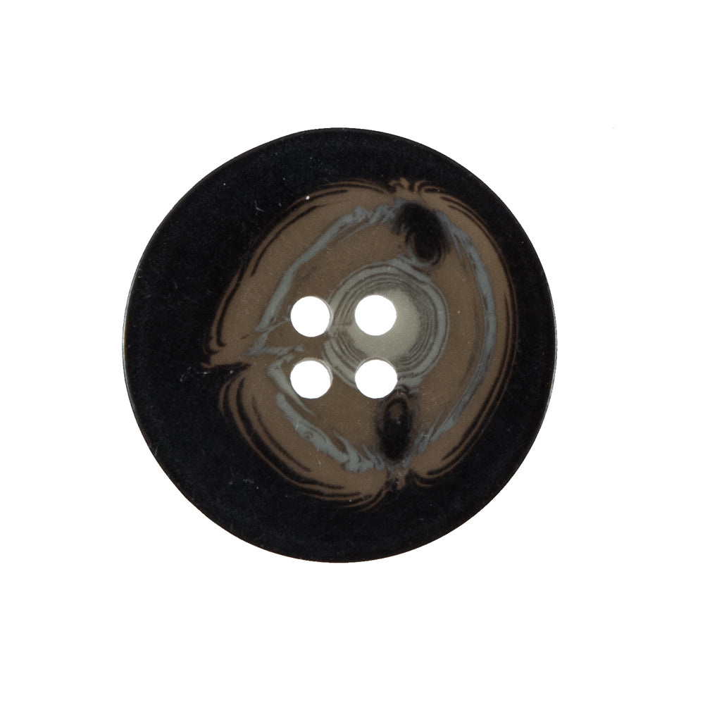 Black and Brown Plastic Button - 40L/25.5mm - Joann Fabrics
