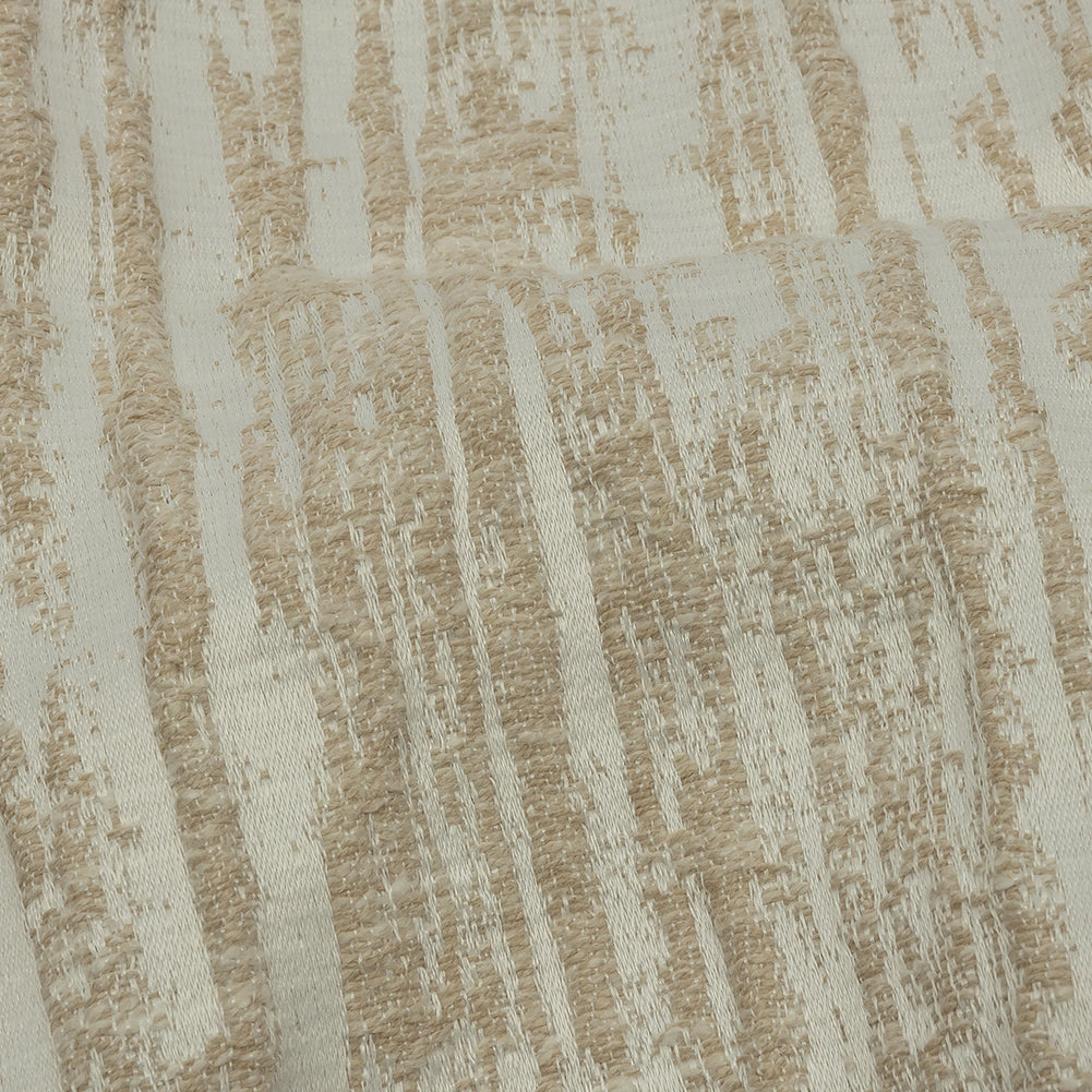 Recycled Polyester Drapery Jacquard - Champagne Striated - British Imported - Joann Fabrics