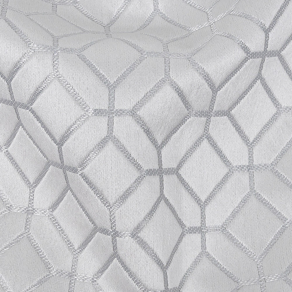 Polyester Jacquard - Platinum Tiled Geometric - British Imported - Joann Fabrics