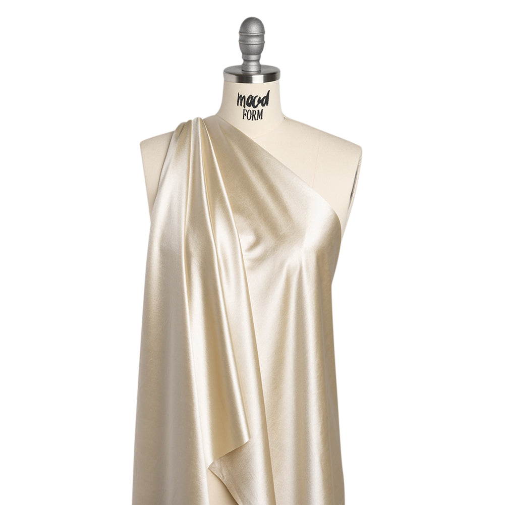 Satin-Faced Stretch Polyester Knit - Champagne Gold - Designer Deadstock - Joann Fabrics