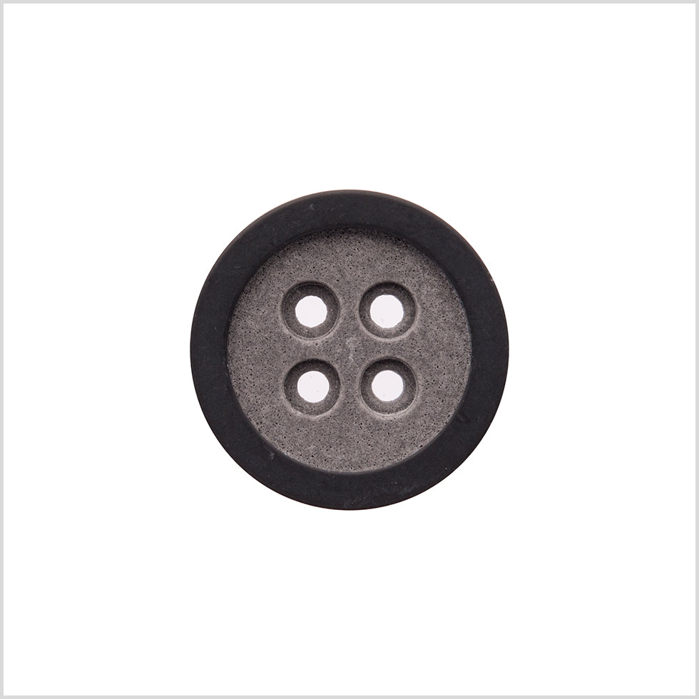 Rimmed Gray 4-Hole Button - 40L/25.5mm - Joann Fabrics
