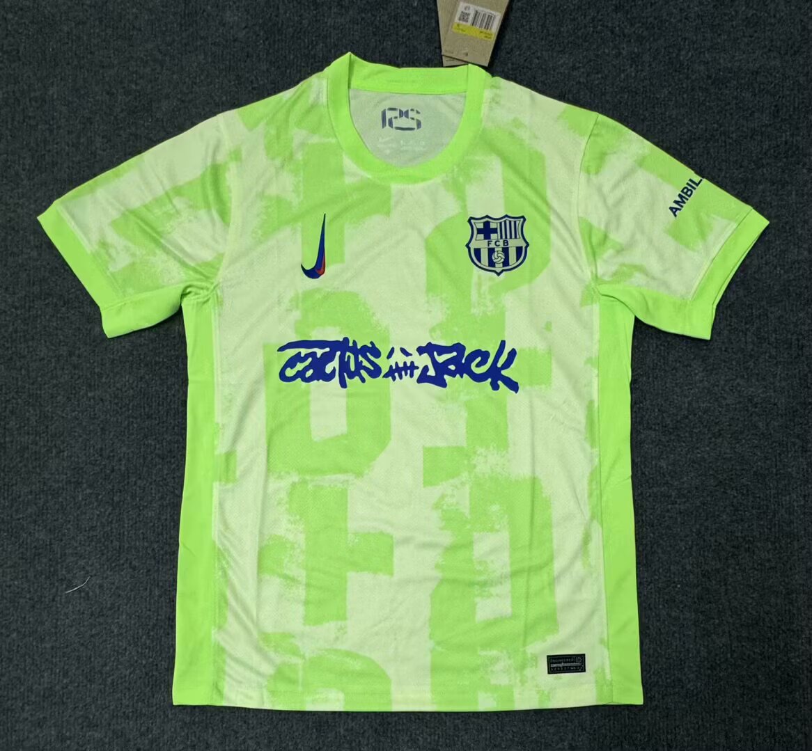 2024/2025  Barcelona x Travis Scott Collab Third Away  Advertising Football Shirt 1:1 Thai Quality