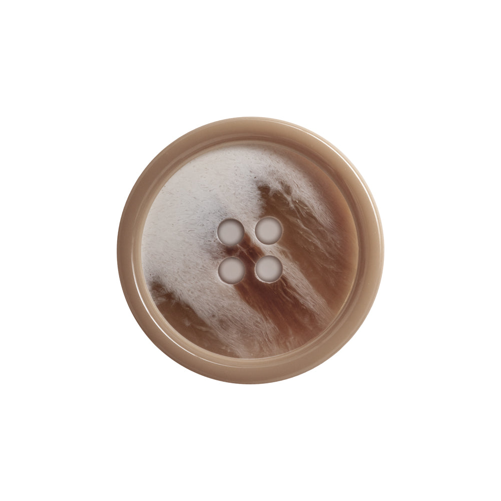 Italian Beige and Ivory Abstract 4-Hole Plastic Button - 36L/23mm - Joann Fabrics