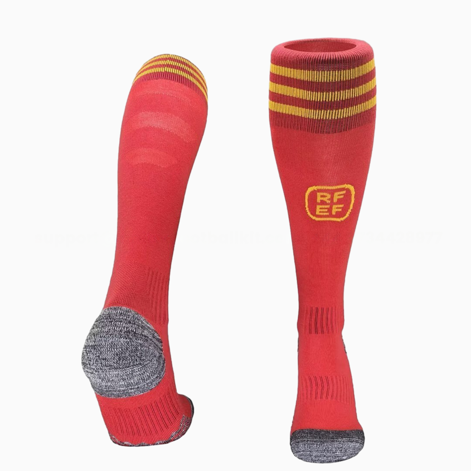 Spain 2026 Away Socks - Red - UnitedFutballJersey