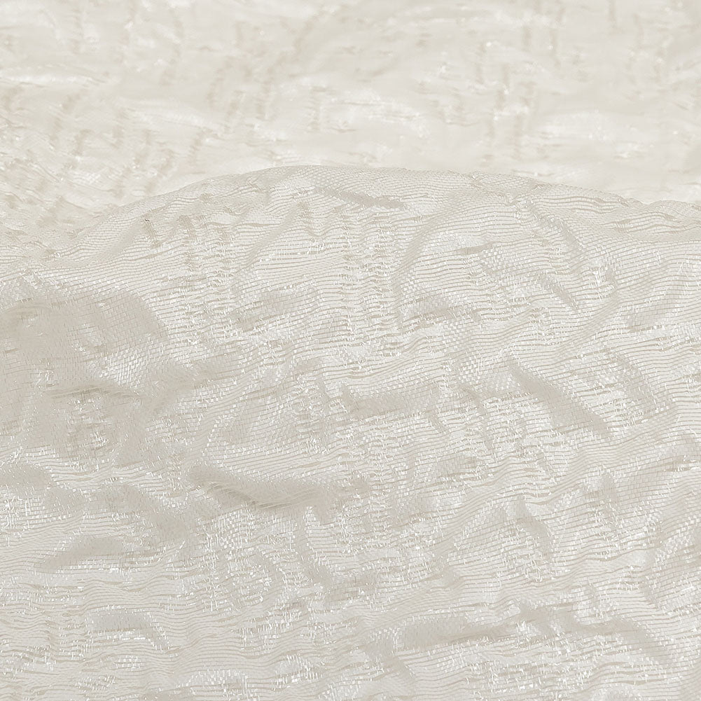 Metallic White Crinkled Luxury Brocade - Joann Fabrics