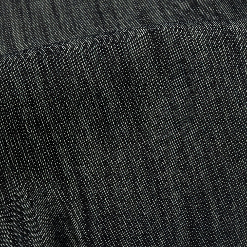 Italian Muted Indigo Striated Lightweight Cotton Denim - Joann Fabrics