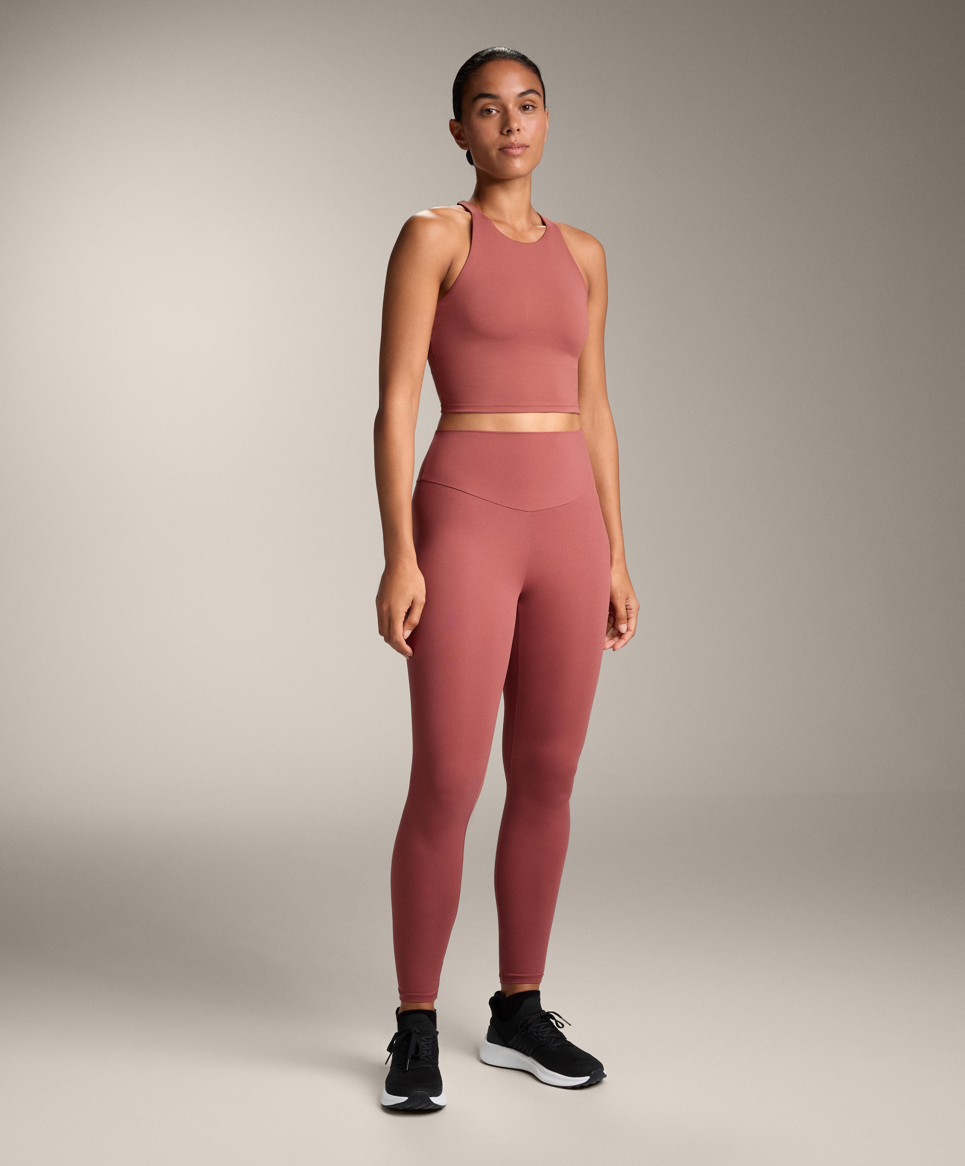 Comfortlux strap tank top with cups