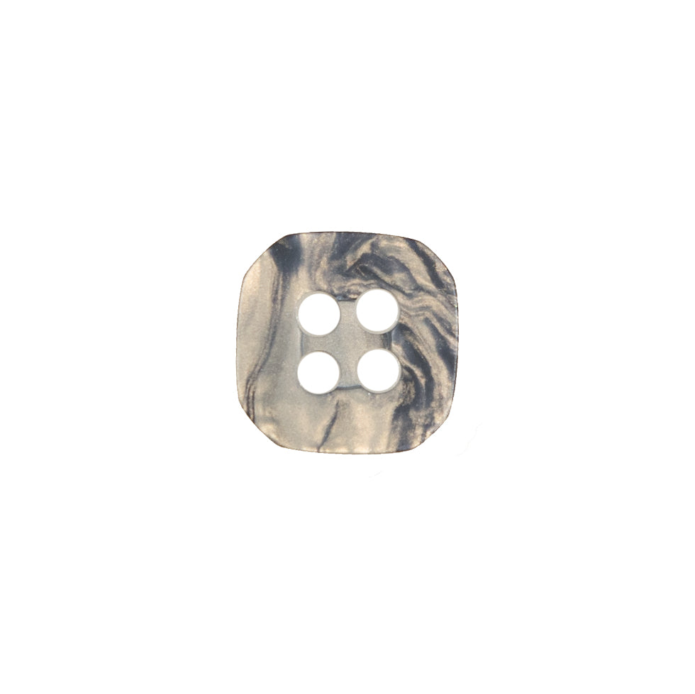 Gray and Beige Square Plastic 4-Hole Button - 20L/12.5mm - Joann Fabrics