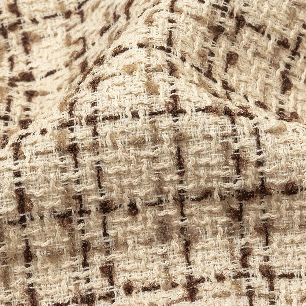 Fog, Amphora and Rocky Road Plaid Tweedy Polyester Boucle - Joann Fabrics