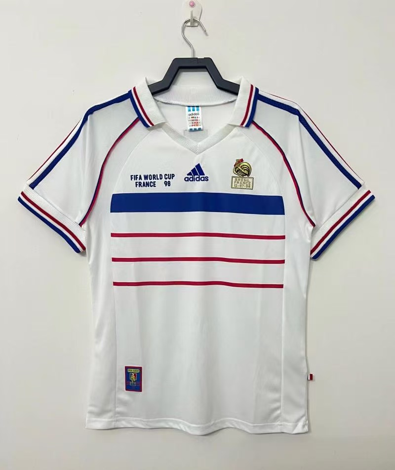 1998 Retro France Away Football Shirt