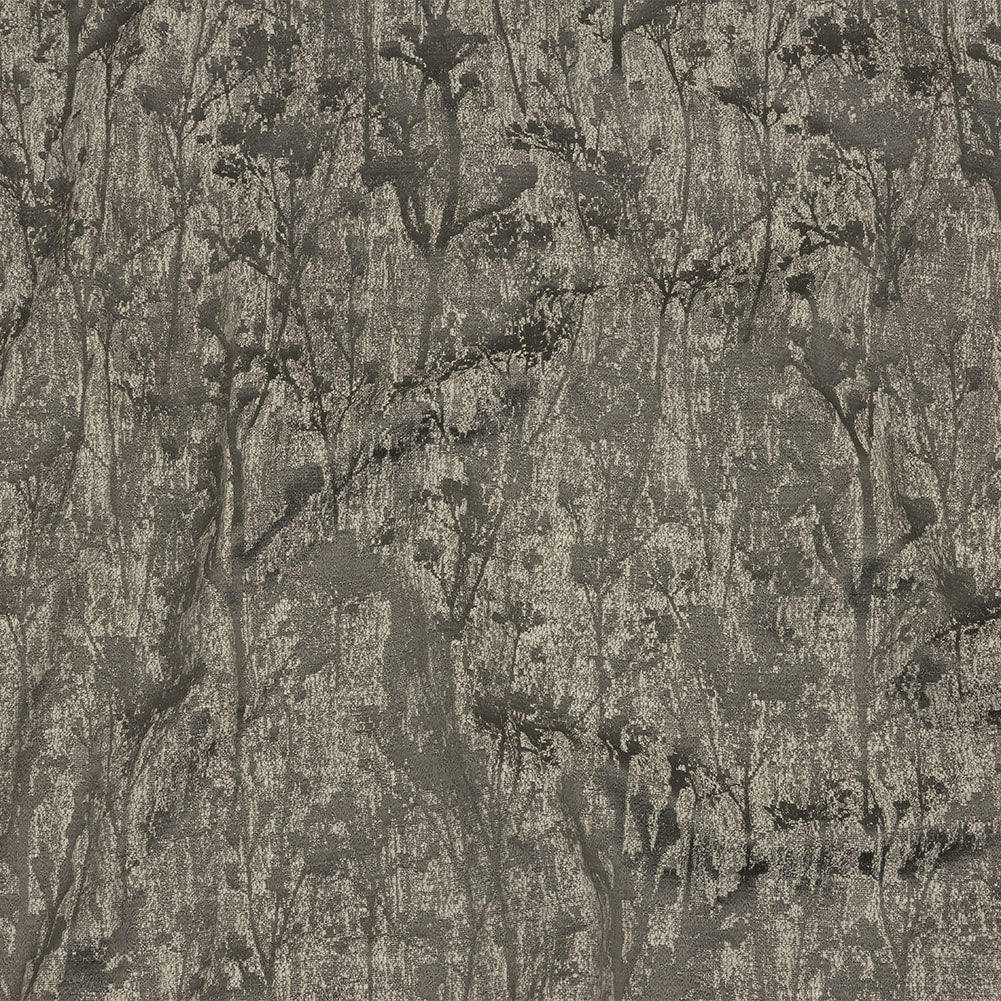 Cotton and Recycled Polyester Drapery Jacquard - Graphite Misty Foliage - British Imported - Joann Fabrics