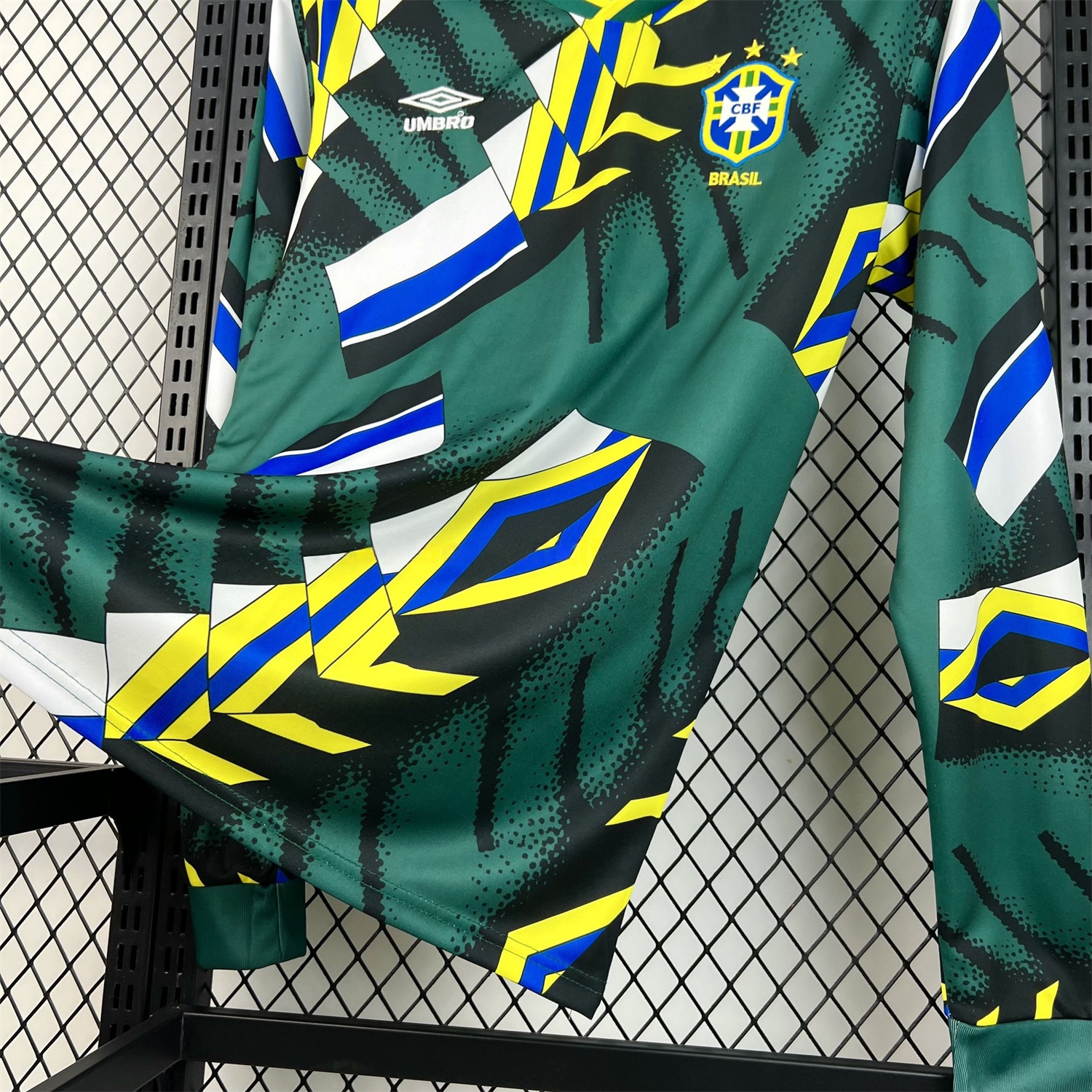 Retro Brazil 1994 Long Sleeves Goalkeeper Jersey - UnitedFutballJersey