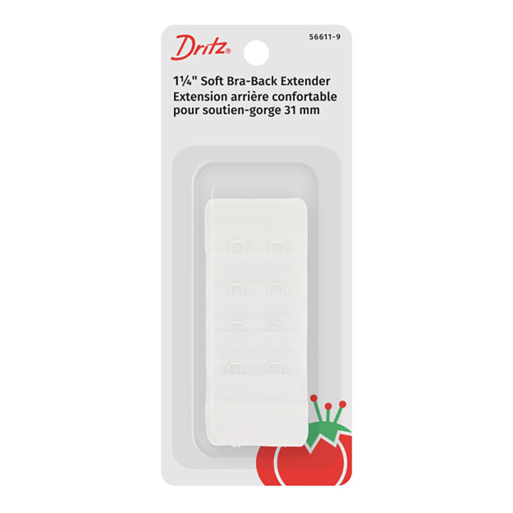 Dritz Soft Bra-Back Extender - White - 1.25
