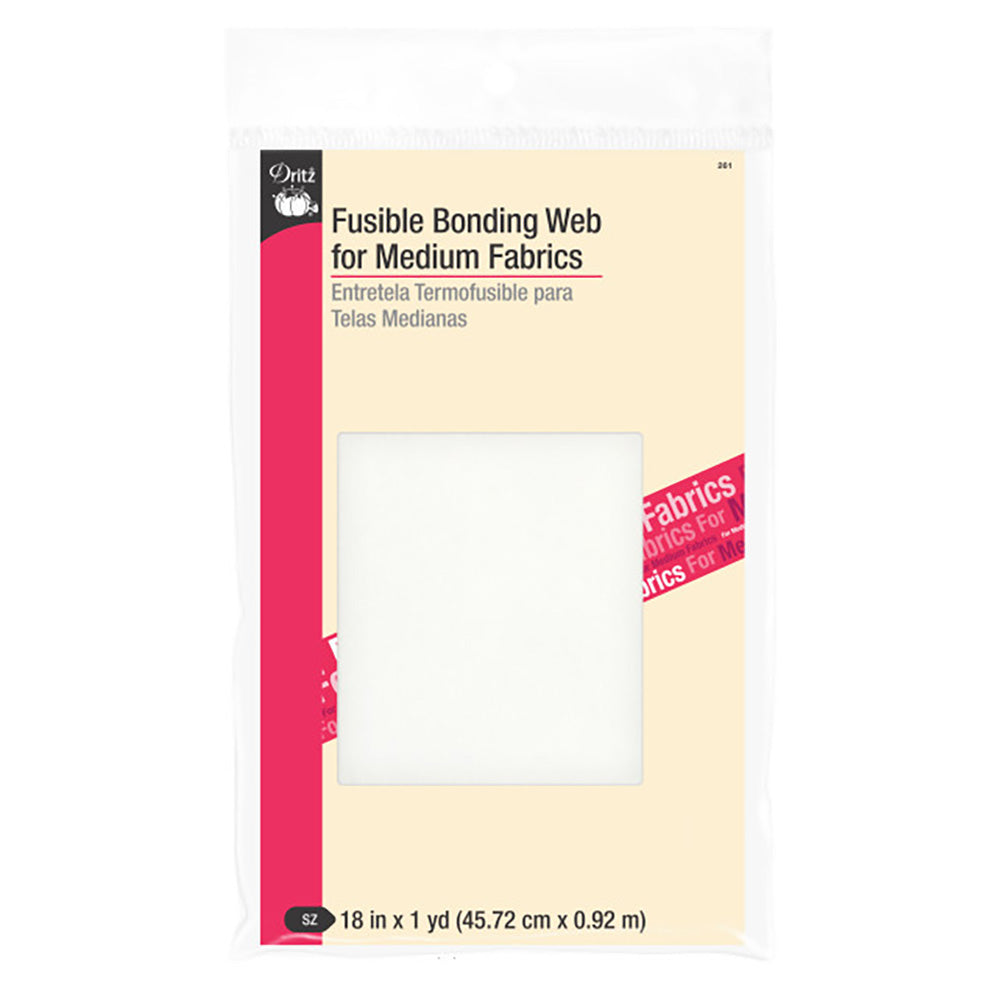 Dritz Fusible Bonding Web for Medium Fabrics - 18