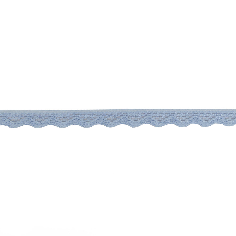 Periwinkle Scalloped Edge Lace Geometric Trimming - 0.5