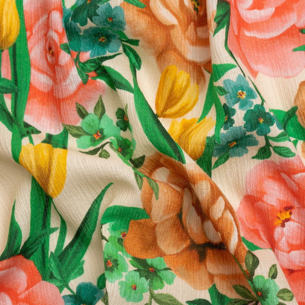 Mood Exclusive Cream Rose Dawn Slubbed Gauzy Cotton Woven - Joann Fabrics