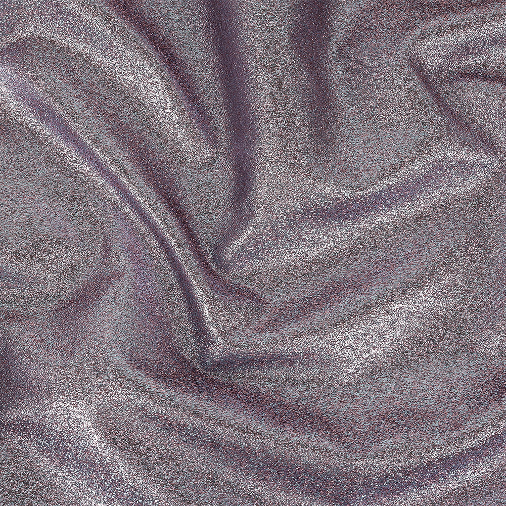 Cygnus Metallic Sky Blue and Pink Crinkled Lame Luxury Brocade - Joann Fabrics
