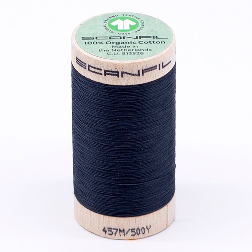 SCANFIL® 50wt Organic Pima Cotton Thread 500 yds - 4846 Midnight Navy - Joann Fabrics