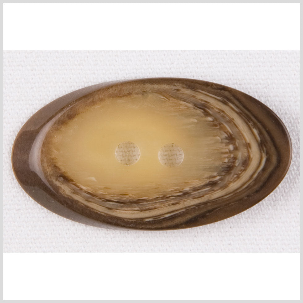 Beige and Brown Faux Wood Grain 2-Hole Plastic Button - 66L/42mm - Joann Fabrics