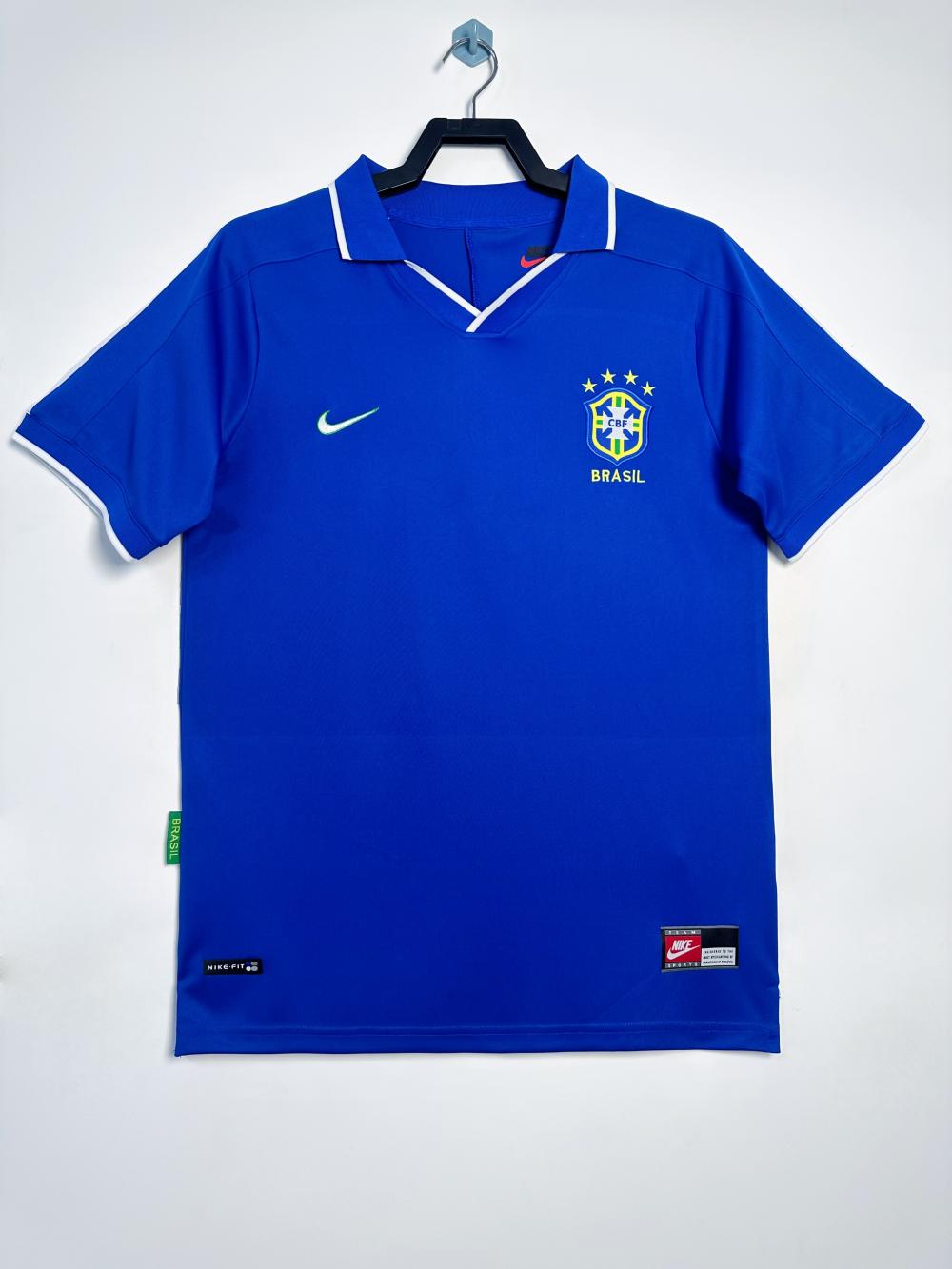 1997 Retro Brazil Soccer Jersey Away 1:1 Thai Quality