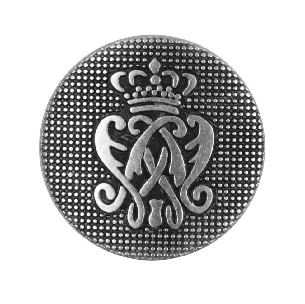 Italian Silver Crest Zamac Button - 44L/28mm - Joann Fabrics