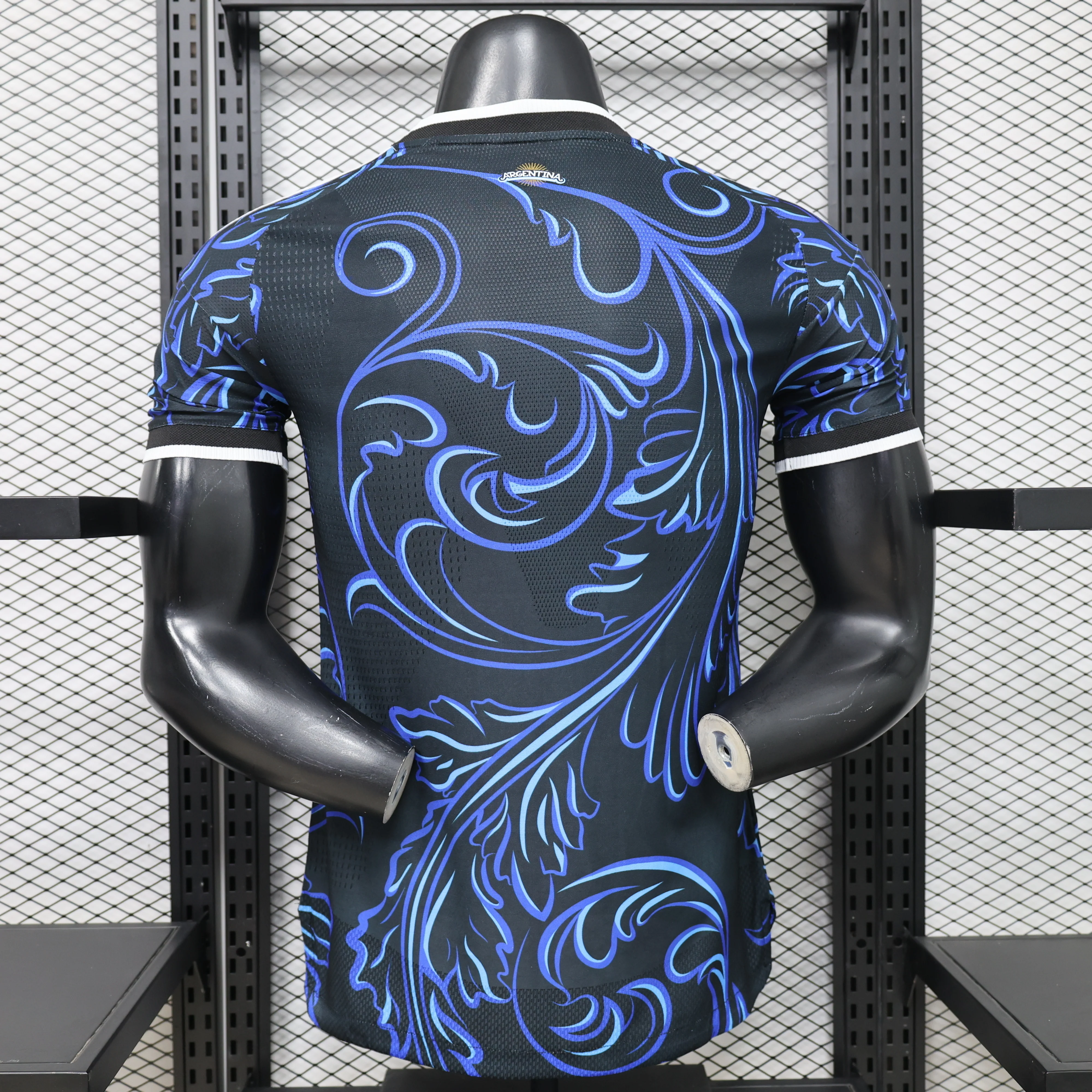 Argentina 2026 World Cup Black Blue Away Football Shirt – Player