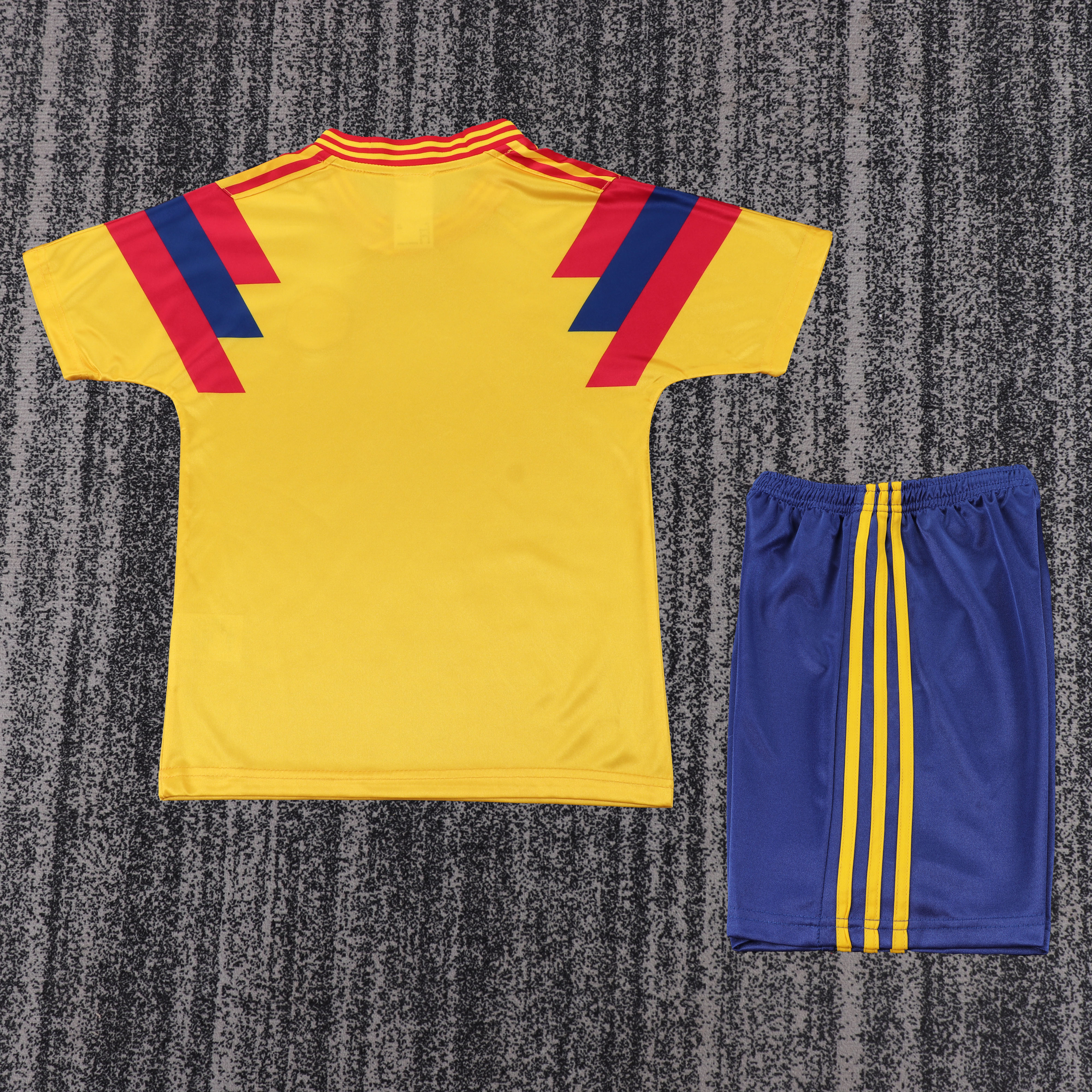 1990 Retro Colombia National Home Football Shirt 1:1 Thai Quality Kids Size