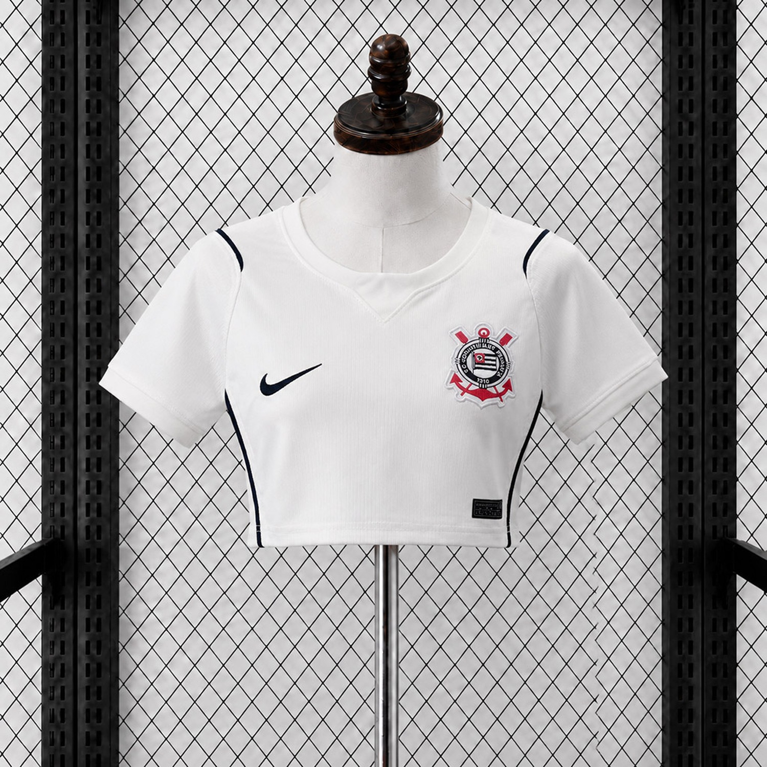 Women's Corinthians 26-27 Home Cropped Jersey - Fans Version - UnitedFutballJersey