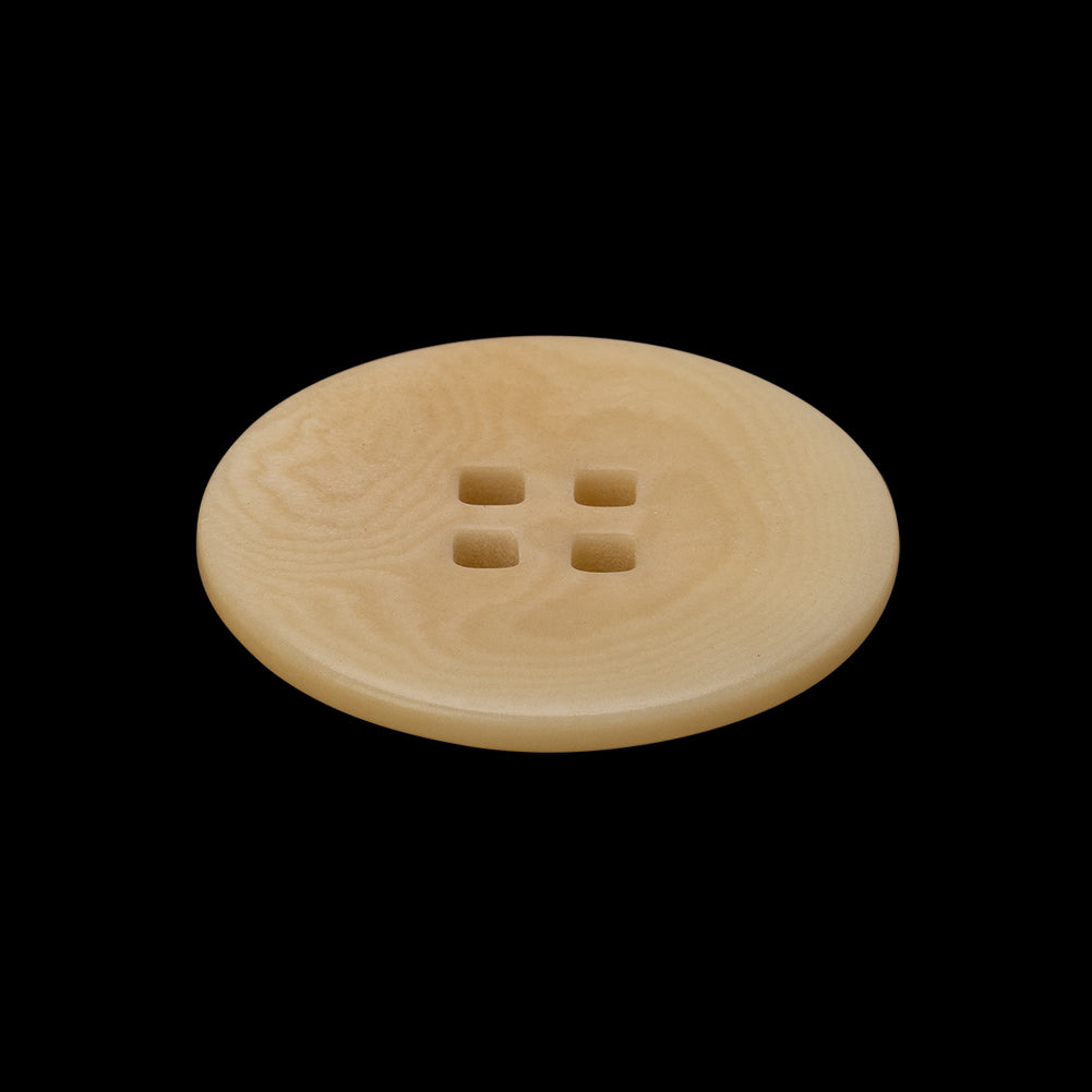 Plastic 4-Hole Button - 40L/25.5mm - Beige Subtle Marbling with Square Holes - Joann Fabrics