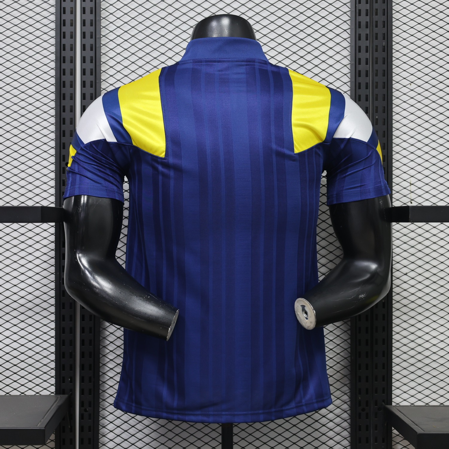 Boca Juniors 26-27 Blue Yellow Retro Style Casual Jersey - Player Version - UnitedFutballJersey