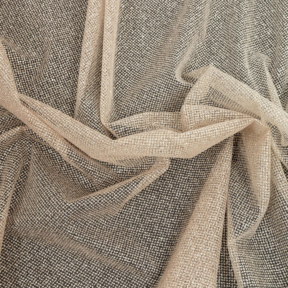 Ombre Tulle with Metallic Platinum Glitter - Rose Gold and White - Starlet Collection - Joann Fabrics
