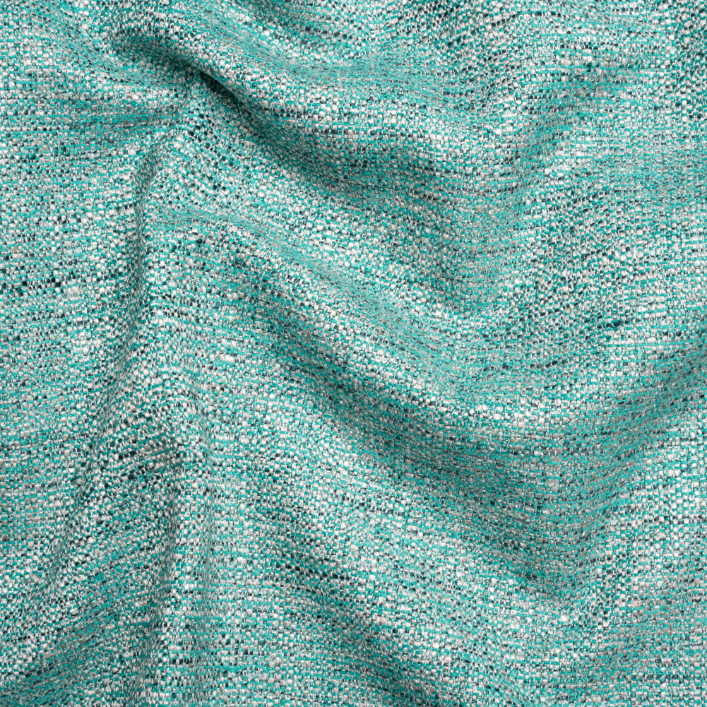 Tweed Upholstery Woven with Latex Backing - Turquoise - Heath Collection - Joann Fabrics