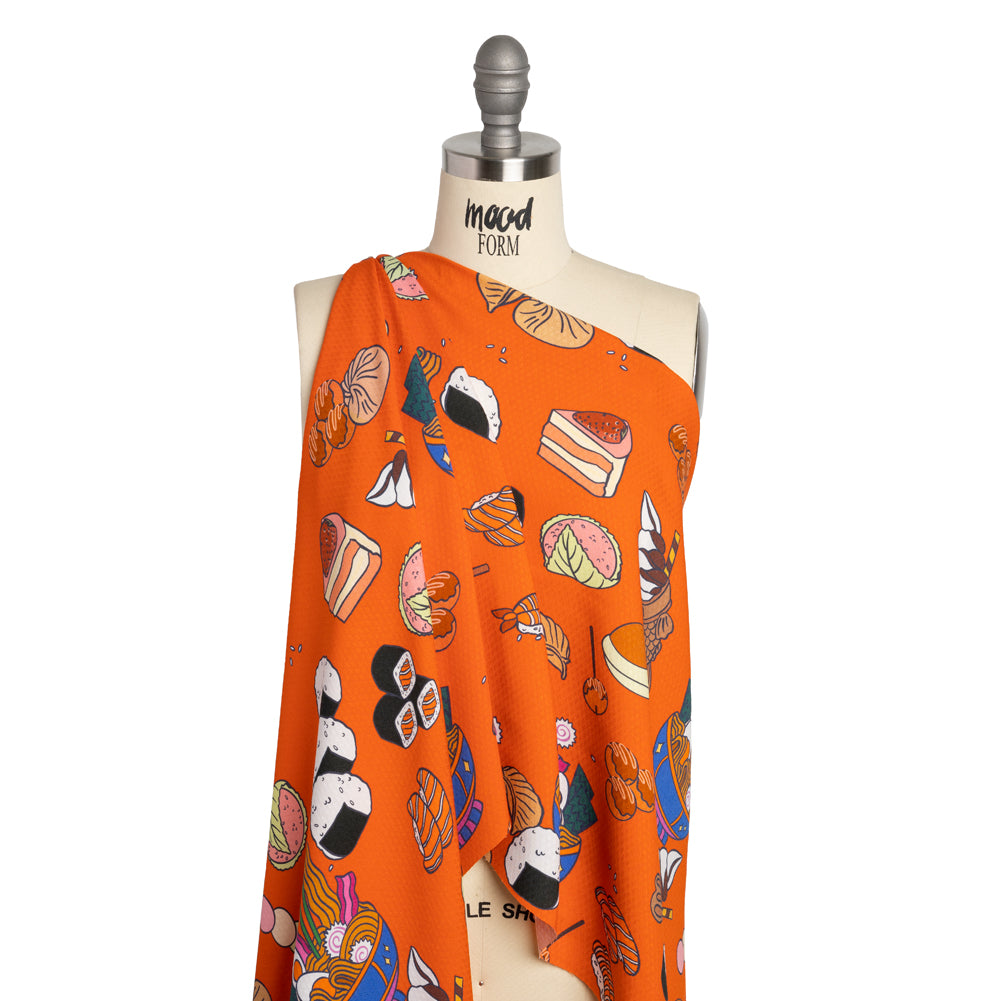 Mood Exclusive Sushi Night Sustainable Viscose Diamond Jacquard - Joann Fabrics