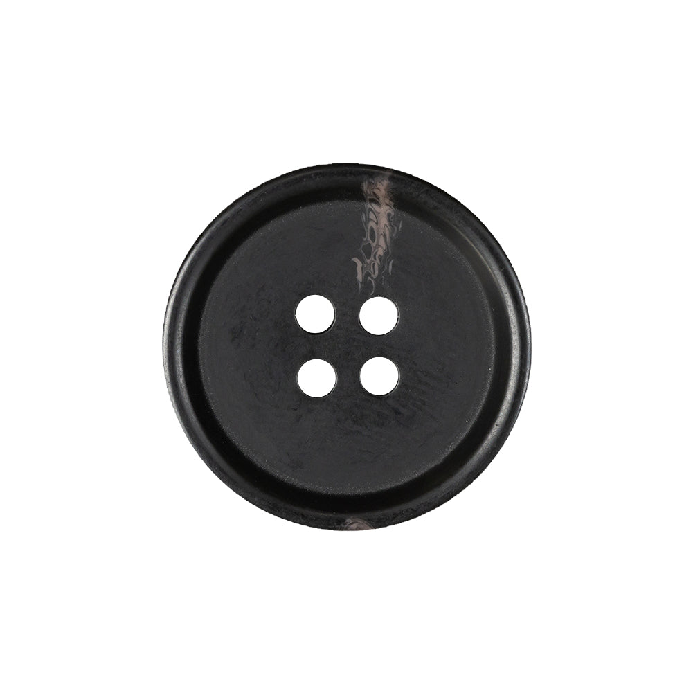 Black Brown 4-Hole Plastic Button with Subtle Marbled Stripe - 36L/23mm - Joann Fabrics