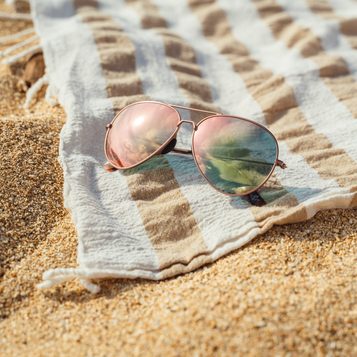 Tangle Free Aviator – Peach Polarized