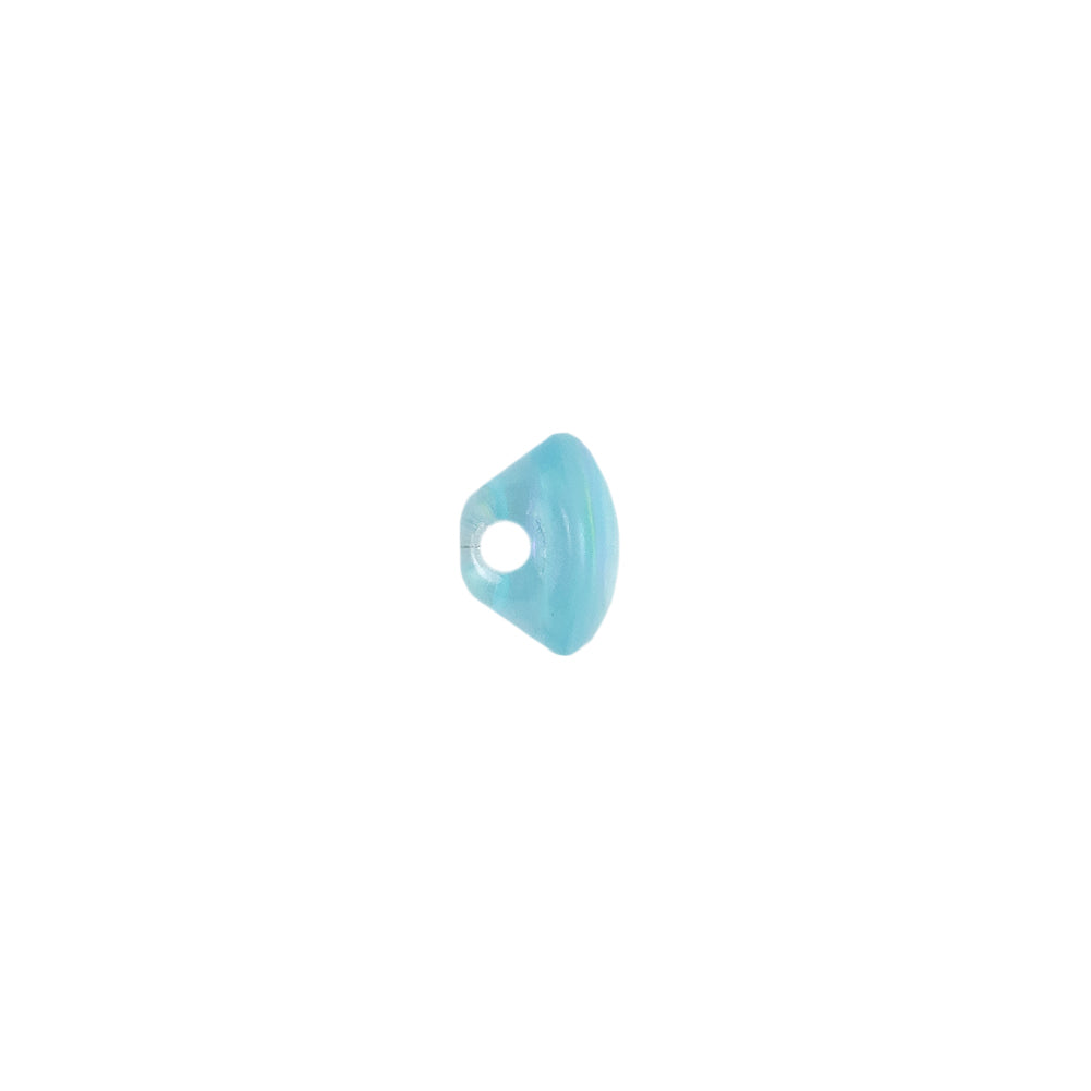 European AB Blue Self Back Glass Button - 14L/9mm - Joann Fabrics