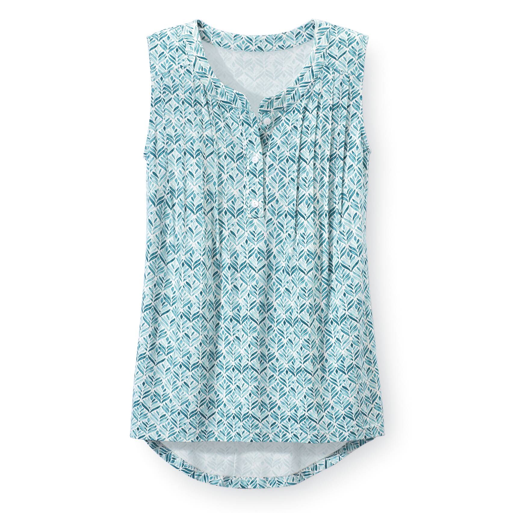 Watercolor Leaf Knit Top - Northstyle Catalog