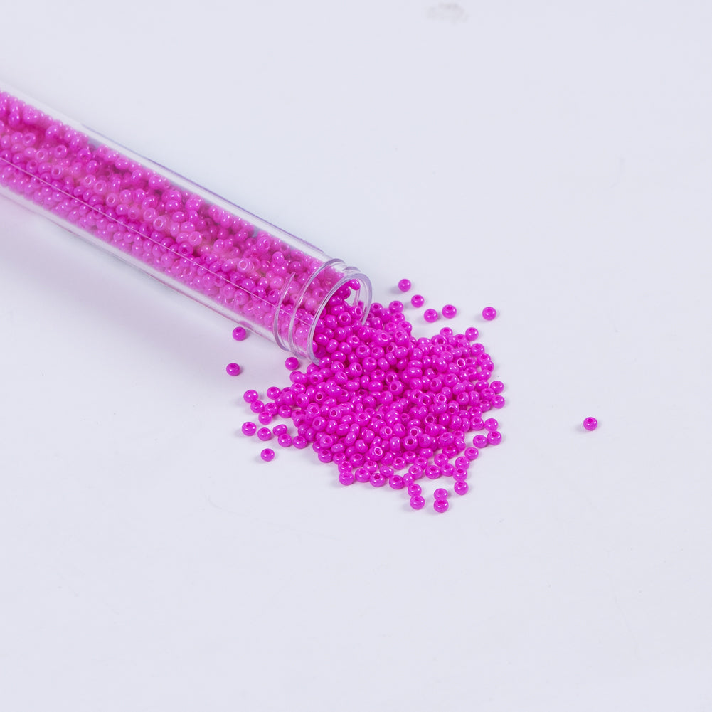 Dyed Hot Pink Czech Seed Beads - Size 10 - Joann Fabrics