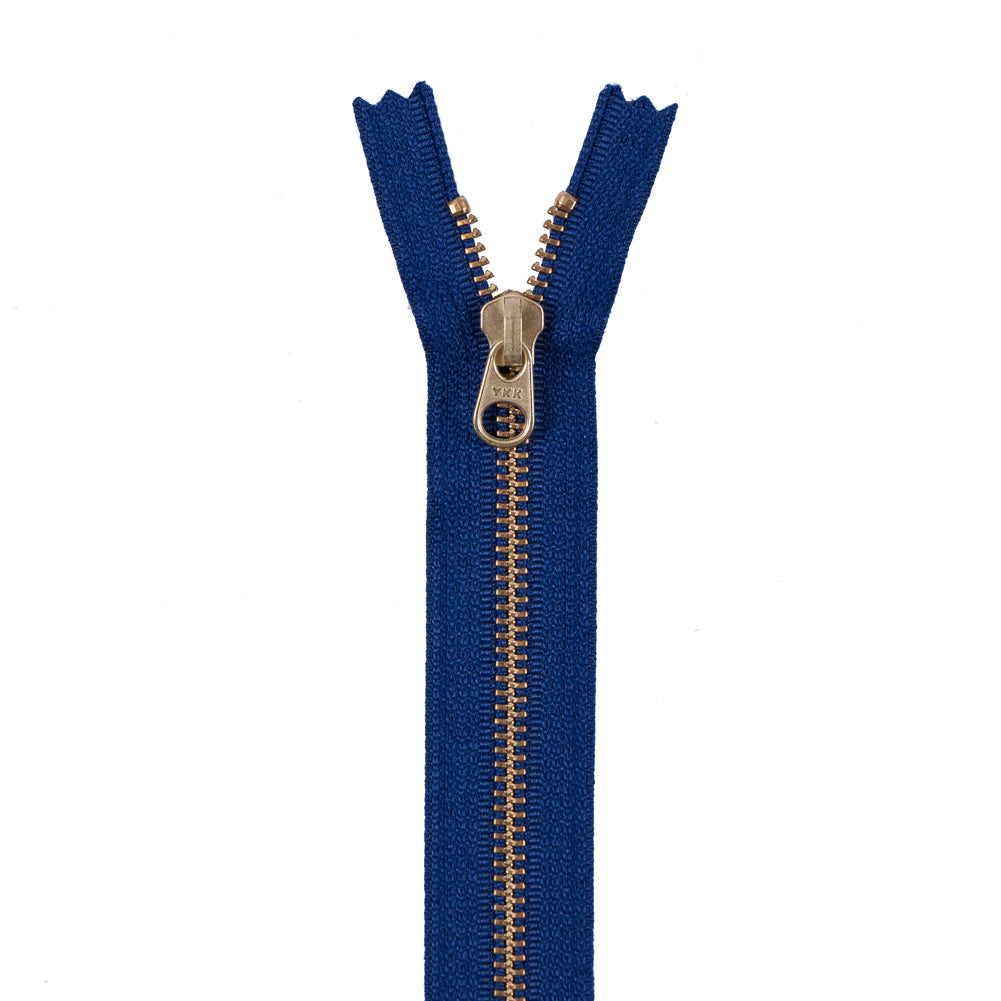 Metal Zipper with Gold Pull and Teeth 8
