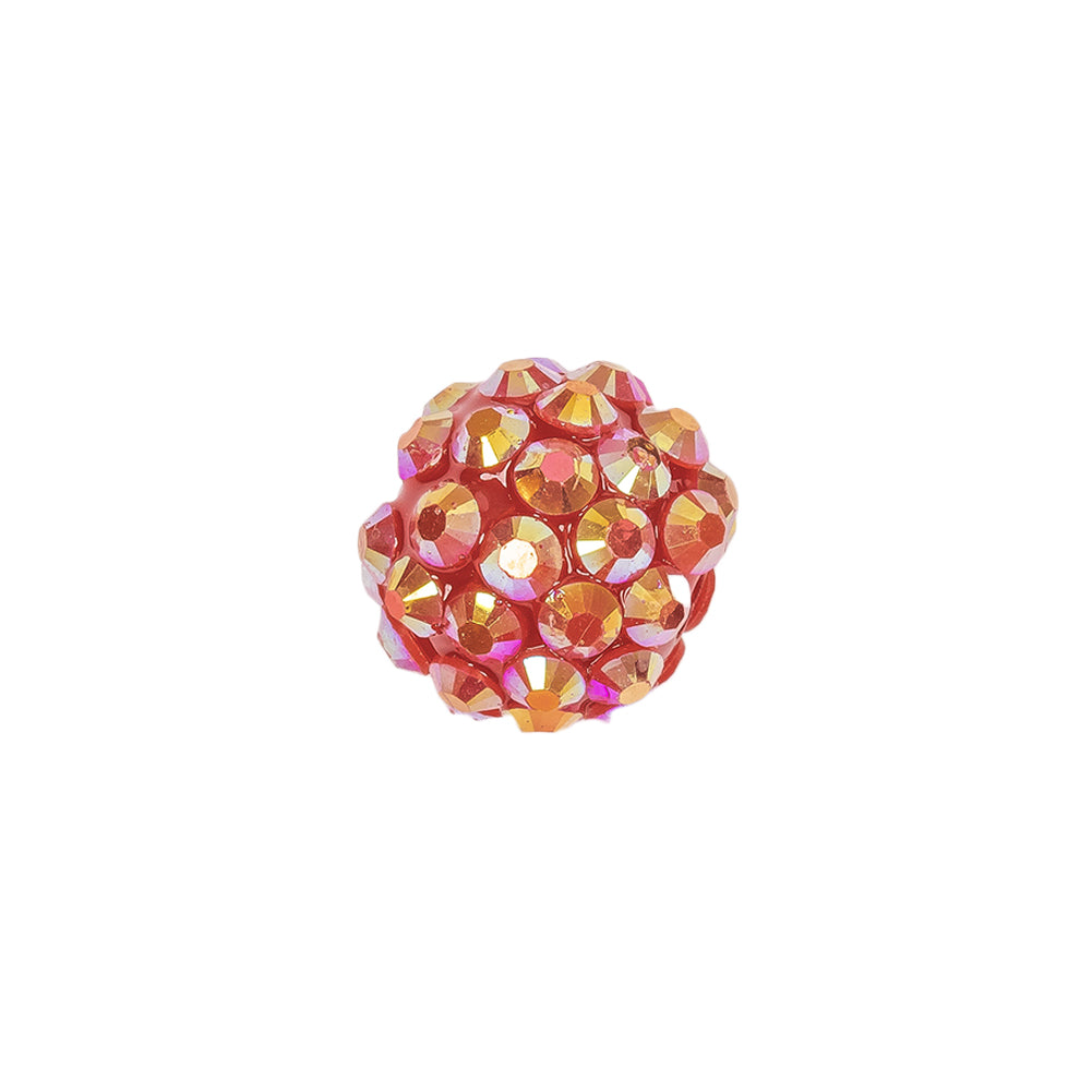 Red AB Rhinestone and Resin Faceted 14mm Beads - 10pc - Joann Fabrics