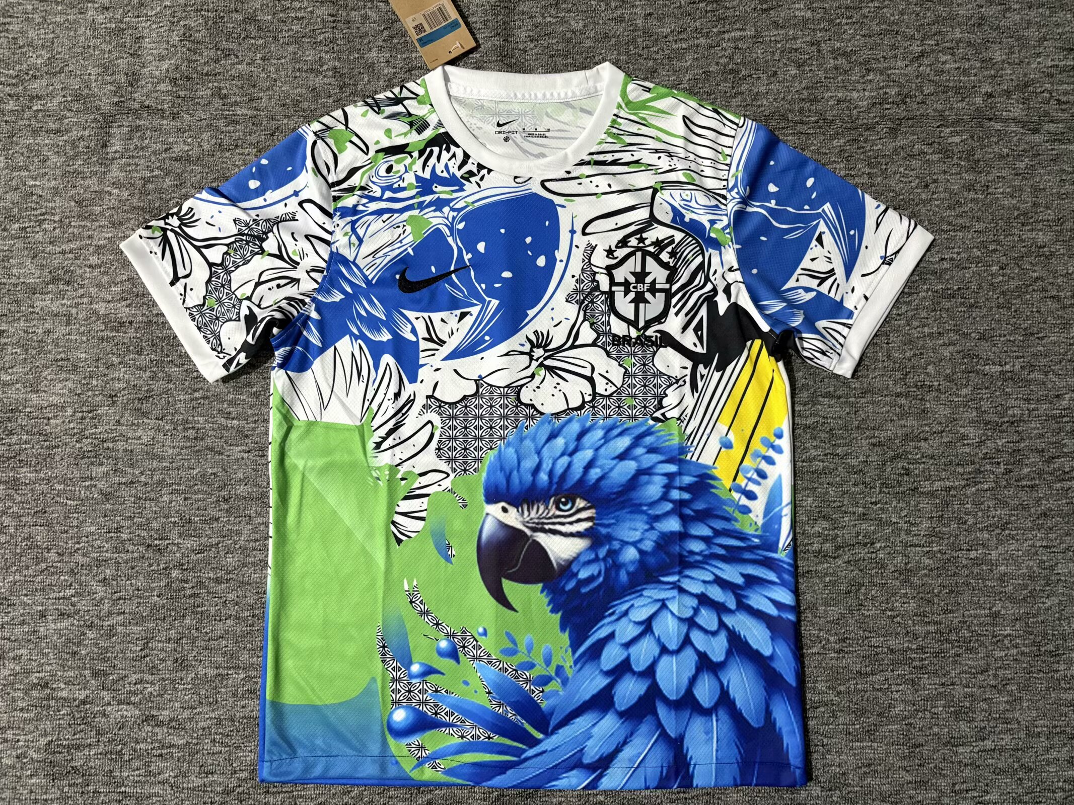 2025/2026 Brazil Parrot blue and green Football Shirt 1:1 Thai Quality
