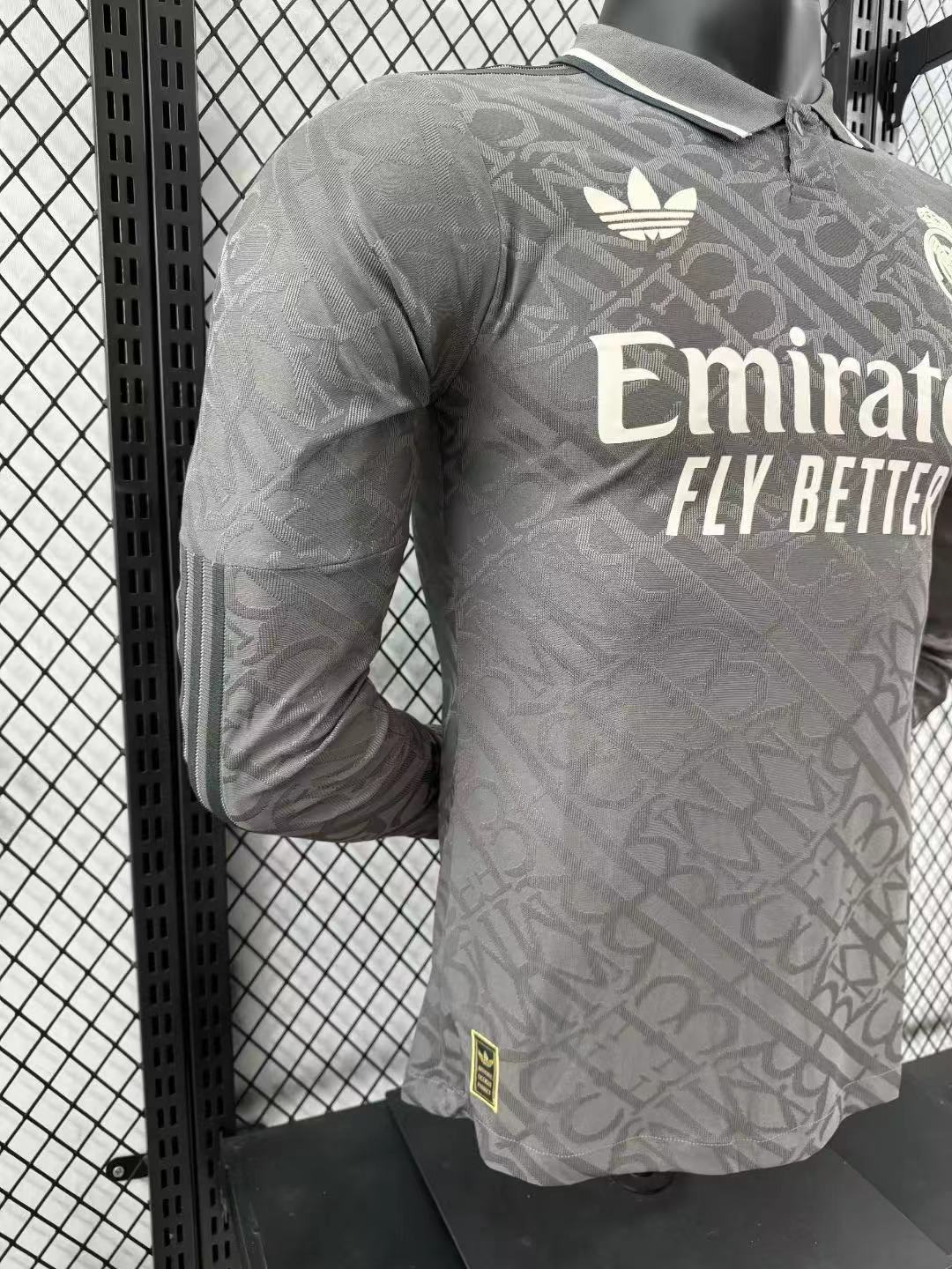 2024/2025 Player Version Real Madrid Third Away Long Sleeve Jersey 1:1 Thai Quality