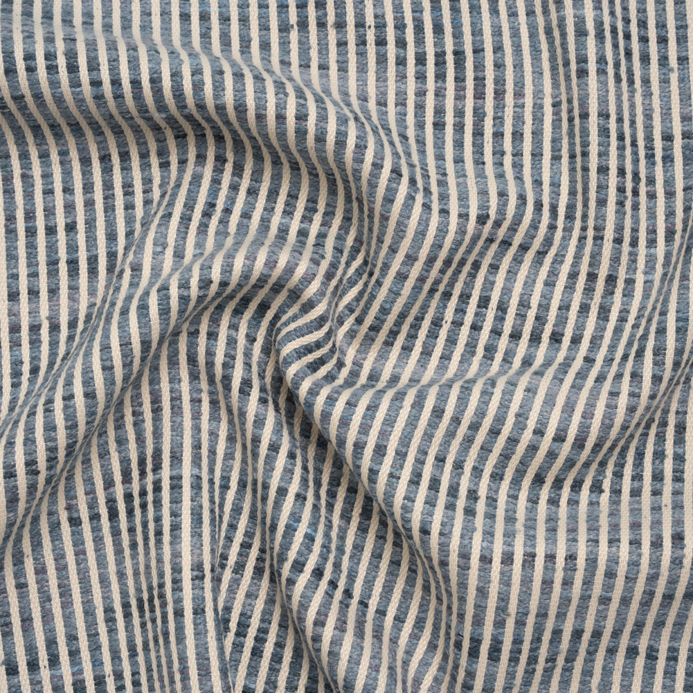 Polyester Boucle Woven - Ocean Stripes - British Imported - Joann Fabrics