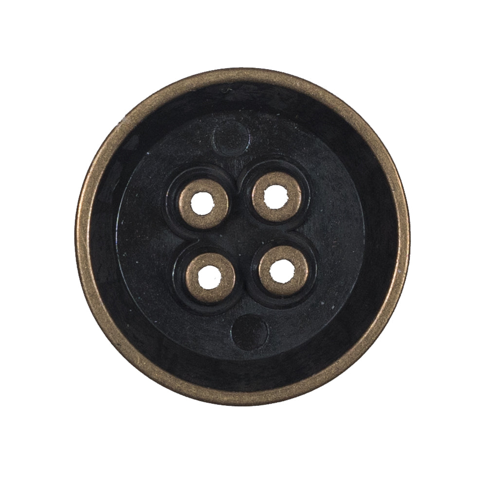 Italian Gold Metal 4-Hole Button - 44L/28mm - Joann Fabrics