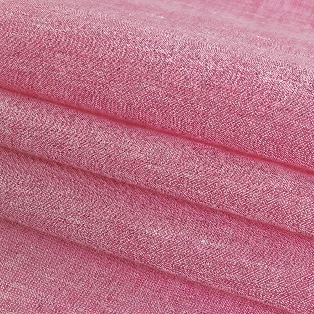 Lightweight Linen Chambray - Heathered Begonia Pink - Minerva Collection - Joann Fabrics