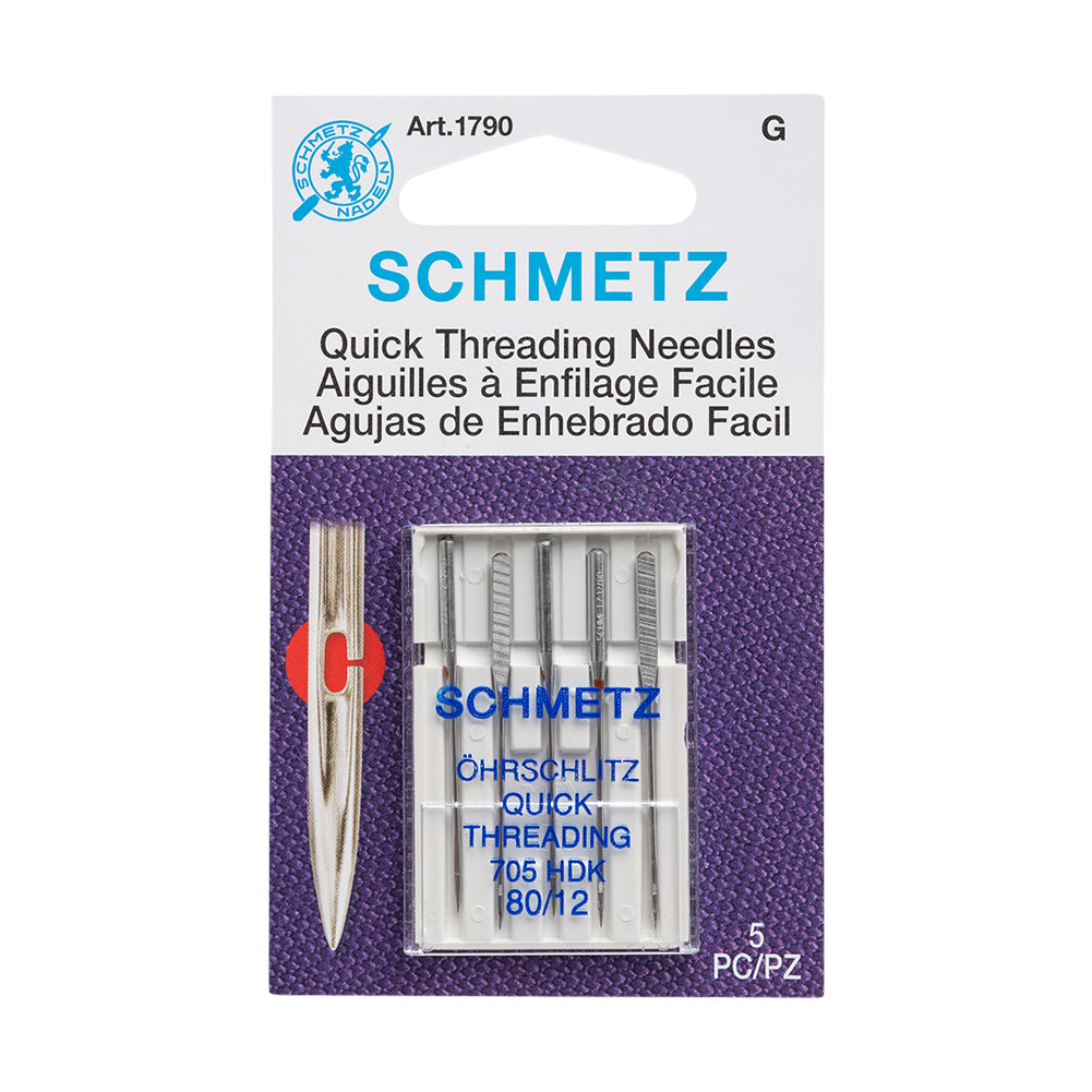 Schmetz Self-Threading Machine Needles - 80/12 - 5 ct - Joann Fabrics
