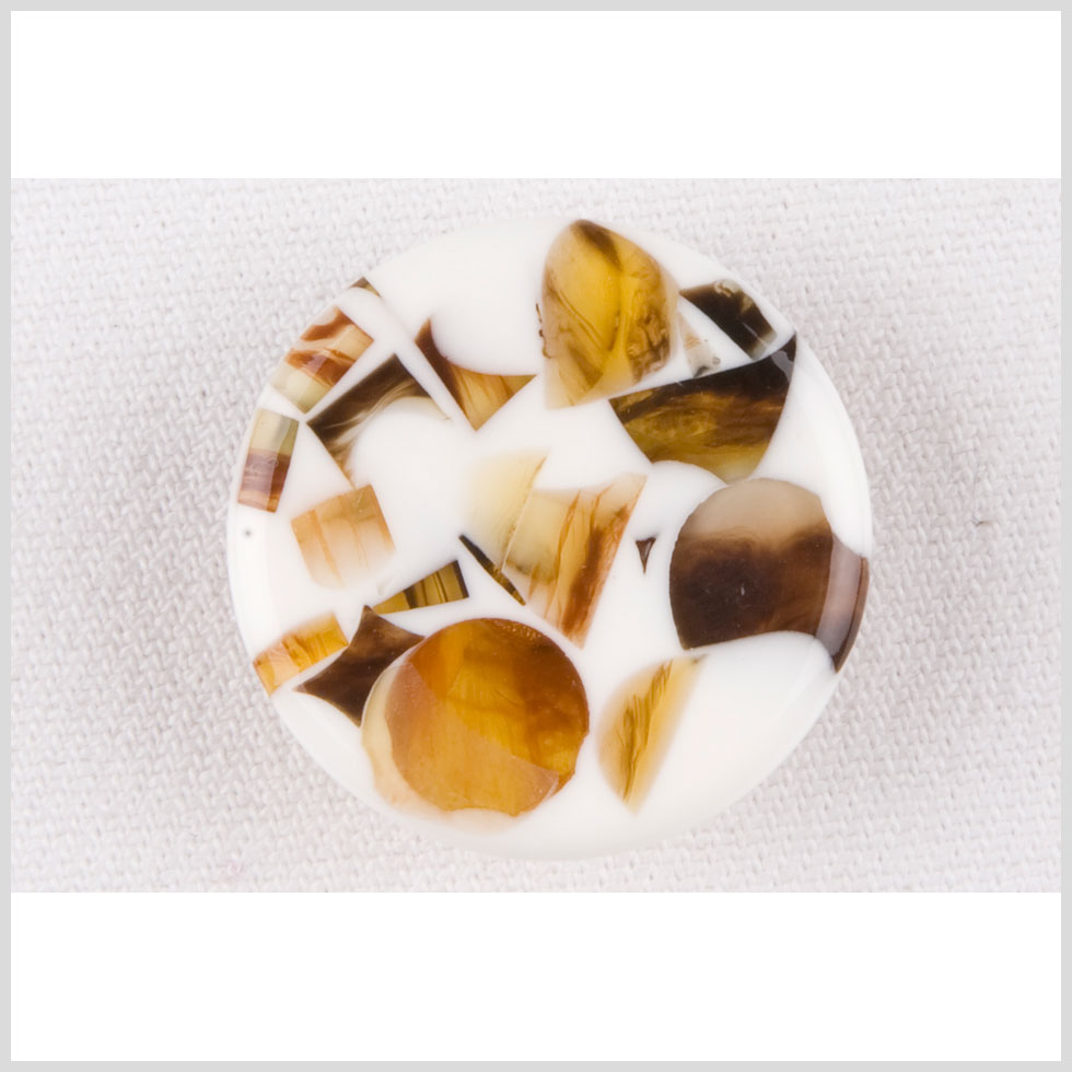 White/Amber Plastic Button - 36L/23mm - Joann Fabrics