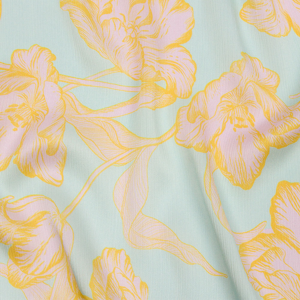 Mood Exclusive Nymphaea Crinkled Polyester Charmeuse - Joann Fabrics
