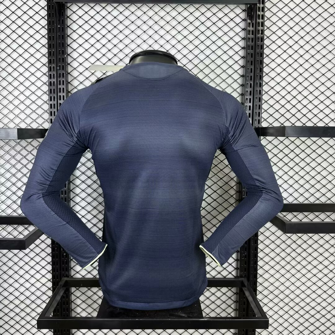 2025/2026 Player Version Real Madrid Away Long Sleeve Jersey 1:1 Thai Quality
