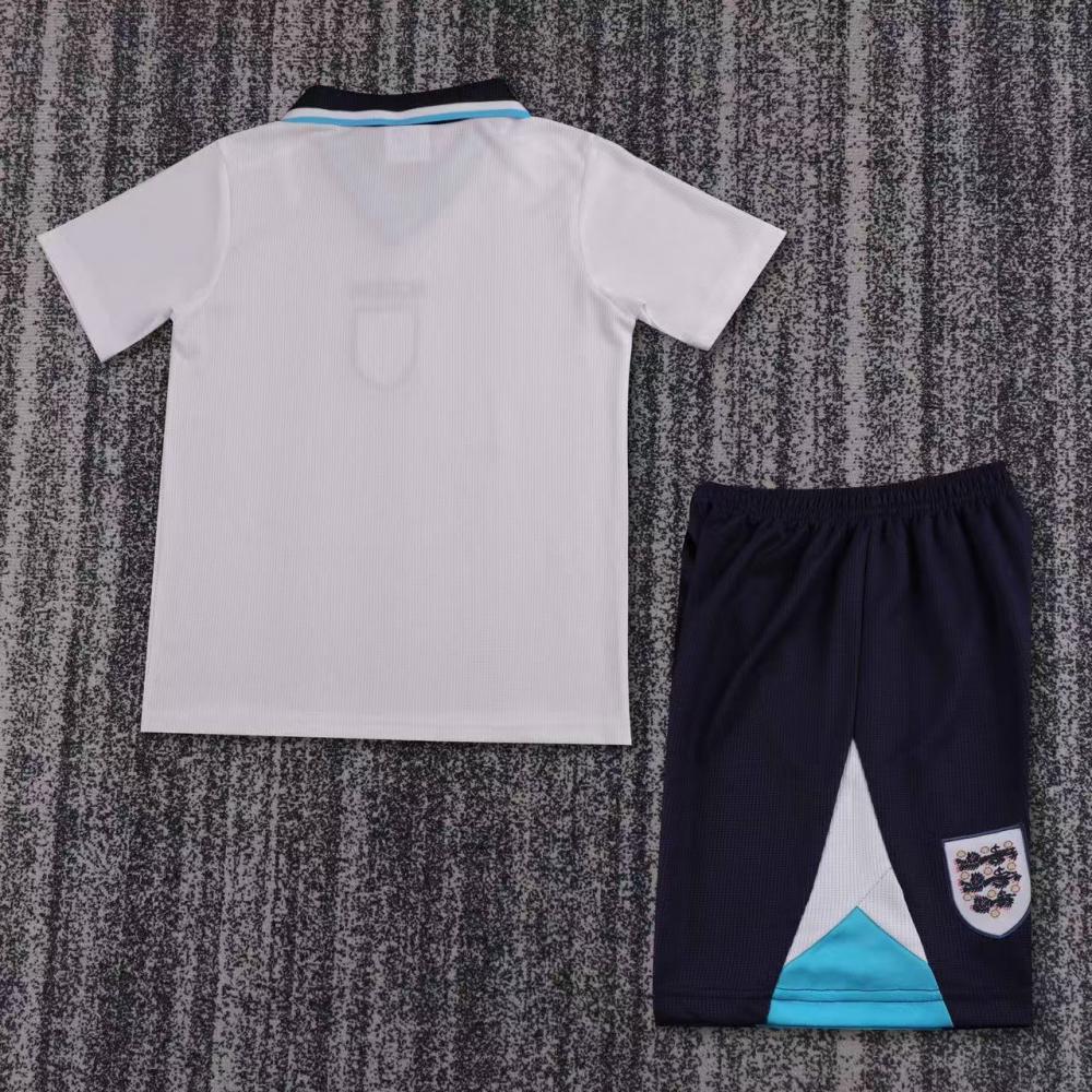 1996 Retro England Home Football Shirt 1:1 Thai Quality Kids Size